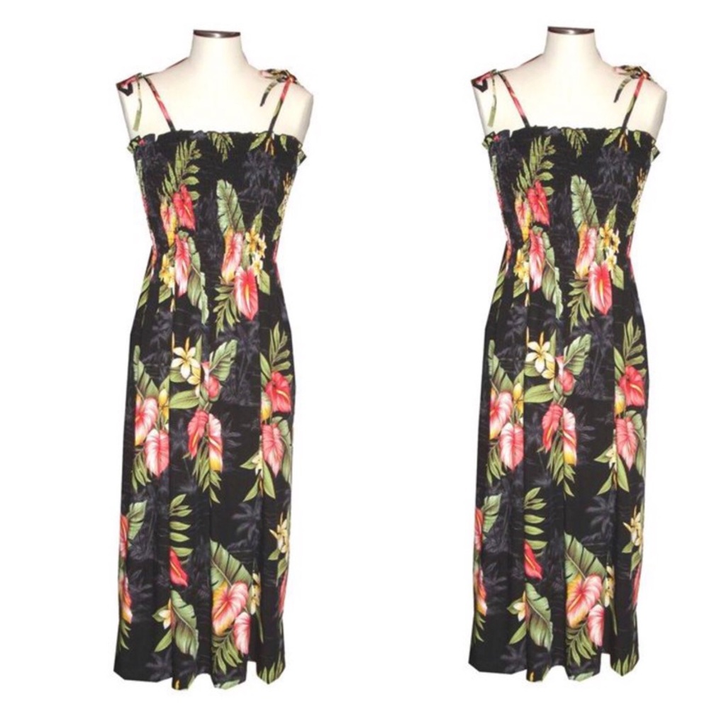 Hibiscus Collection Hawaii Tubetop Tropical Dress